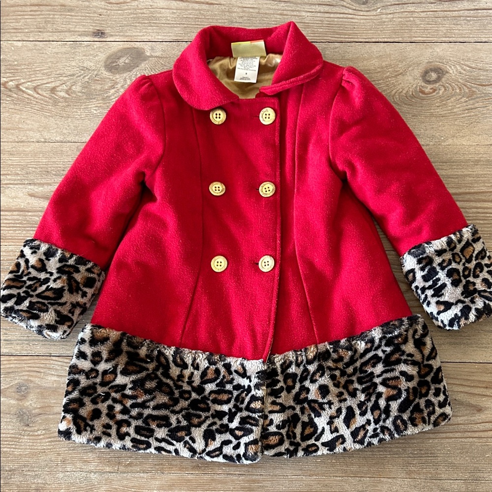 Penelope Mack Cheetah Print Girls Coat